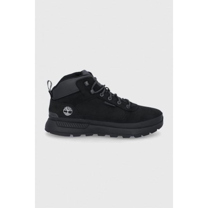 Кожаные ботинки Timberland Field Trekker Mid мужские цвет чёрный TB0A1ZPU0151