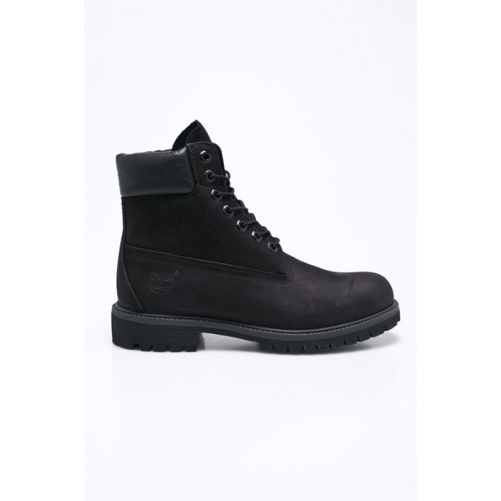 Замшевые ботинки Timberland 6" Premium Boot мужские цвет чёрный TB0100730011 TB0100730011-Black.Nubu