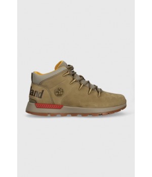 Замшевые ботинки Timberland Sprint Trekker Mid мужские цвет зелёный TB0A61JG3271