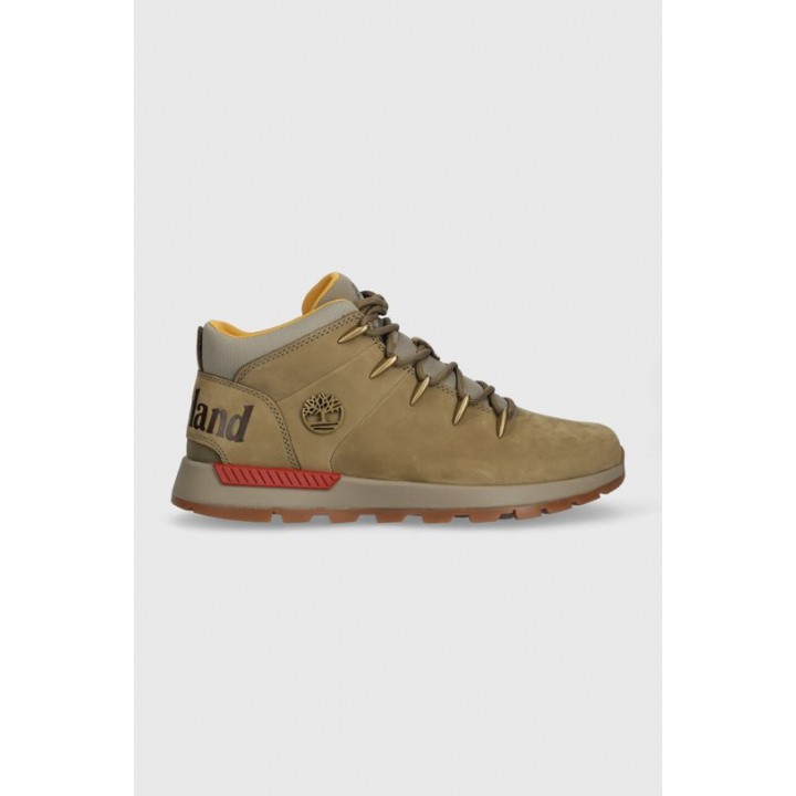Замшевые ботинки Timberland Sprint Trekker Mid мужские цвет зелёный TB0A61JG3271