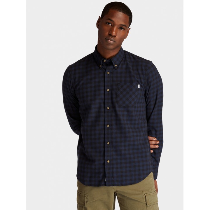 Timberland Back River Brushed-Cotton Check - Рубашка с длинным рукавом TB0A2BJVB68