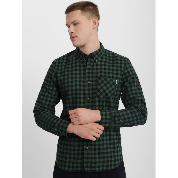 Timberland Back River Brushed-Cotton Check - Рубашка с длинным рукавом TB0A2BJVJ76